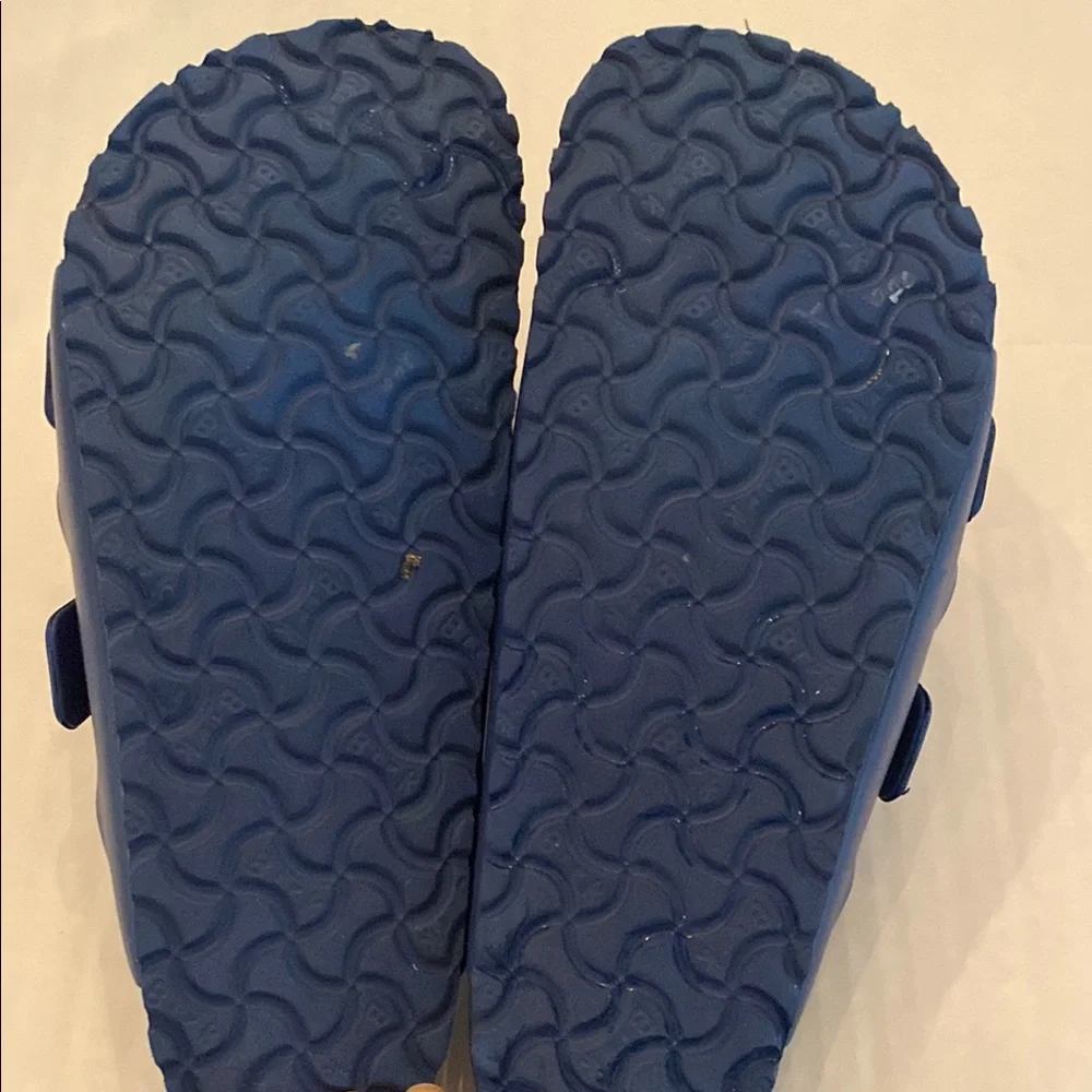 Birkenstock Two-Strap EVA Sandals in Navy Blue